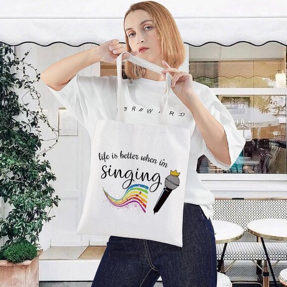 Inspirational Singing Cosmetic Bag - Gift for Musicians and Vocal Enthusiasts - Picture 4 of 7